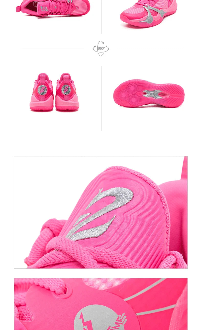 Rigorer BP1 'Kaleidoscope' chaussures de basket-ball hommes bas résistant à l'usure antidérapant professionnel réel Combat Sport baskets