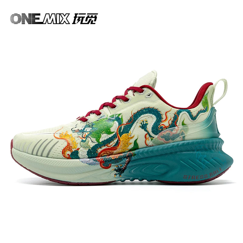 Onemix Designers originaux Style chinois chaussures de course pour hommes de luxe femmes chaussures respirant chaussures de sport mâle en plein air Sneaker