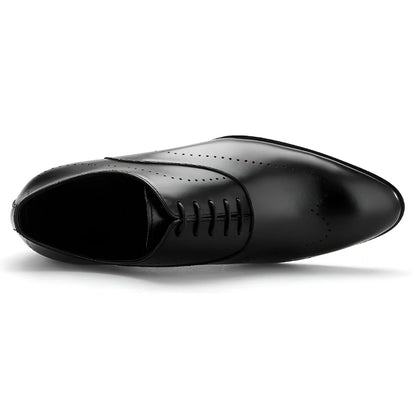 Chaussures Oxford en cuir véritable pour hommes, chaussures de haute qualité, faites à la main, pleine fleur, pour les affaires, décontractées, pour la vie quotidienne, 2024