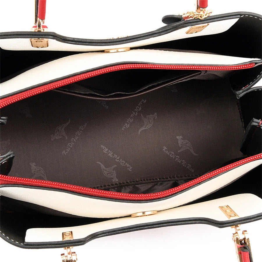 Sacs à bandoulière de marque pour femmes, fourre-tout de grande capacité à 3 couches, sac à main en cuir de bonne qualité de luxe de styliste, nouvelle collection 2024