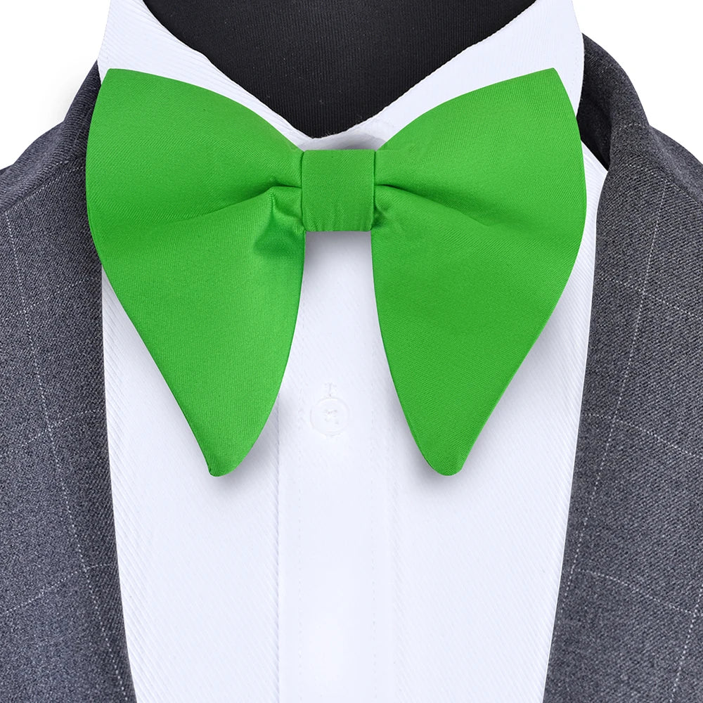 GUSLESON mode rose Champagne bleu solide noeud papillon pour hommes classique grand noeud papillon pour fête de mariage nœud papillon adulte hommes cravate