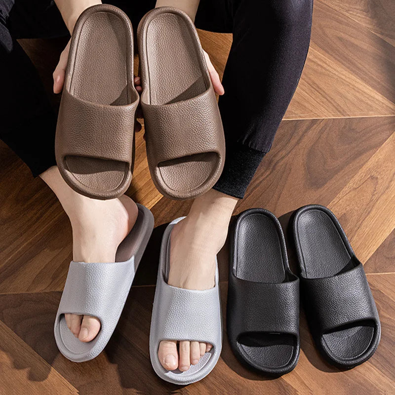 Pantoufles d'intérieur coordonnantes pour femmes, sandales à semelle souple brûleur, tongs de plage qui fuient, été