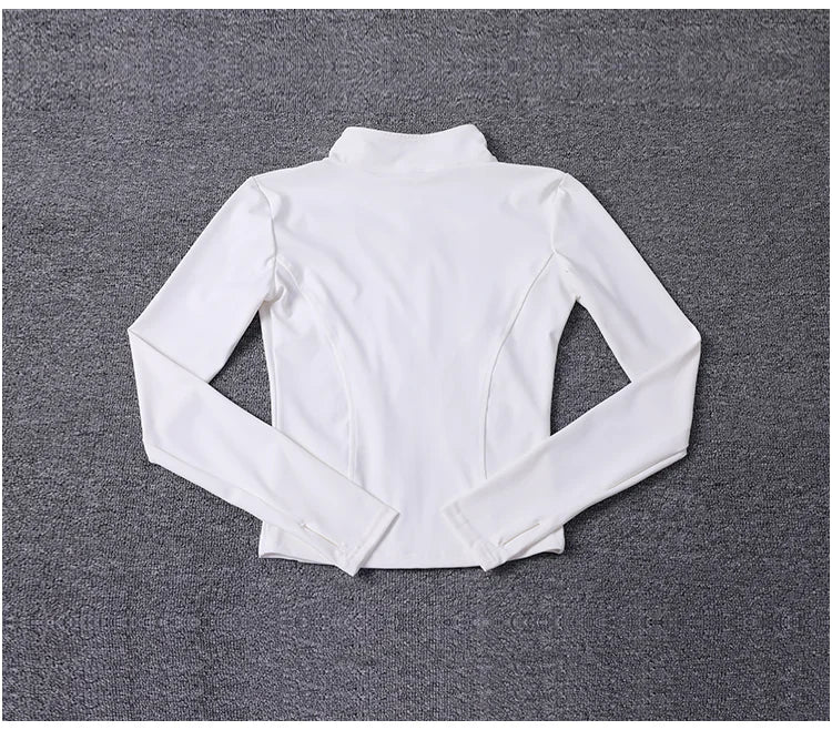 Veste de Sport pour femmes, chemise à manches longues, manteau d'entraînement, vêtements d'entraînement, de Yoga