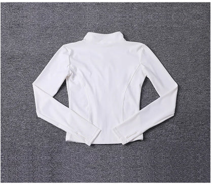 Veste de Sport pour femmes, chemise à manches longues, manteau d'entraînement, vêtements d'entraînement, de Yoga