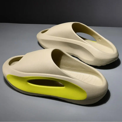 Pantoufles d'été à plateforme pour hommes et femmes, pantoufles d'intérieur à fond souple EVA, chaussures de plage légères, pantoufles d'extérieur antidérapantes pour femmes