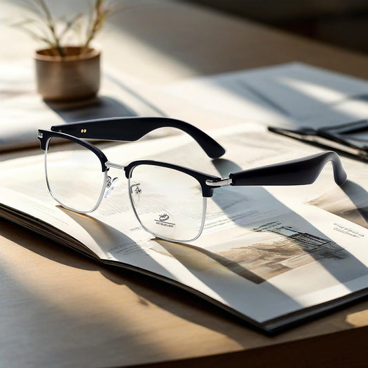 Lunettes intelligentes AI, traduction multilingue, réponse au téléphone, écouter de la musique, Protection des yeux d'été, lumière bleue, lunettes de mode