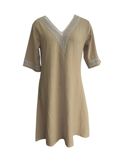 Robe en lin de coton pour femmes, vêtements décontractés, streetwear vintage, style ethnique, robe d'été élégante, vêtements de mode, Y2K