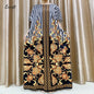 Mode nouveau Style fleur manches africain Dashiki imprimé fleuri taille ceinture coton Caftan dame été Maxi robes décontractées robes