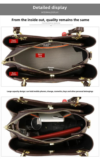 Kangourou femmes sac à main épaule sac à bandoulière automne nouveau Style à la mode maman sac grande capacité fermeture à glissière dames sac à main