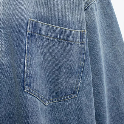 Jupe en jean zippée à col polo, nouveau style, robe décontractée adt fit, vente en gros transfrontalière, tendance européenne et américaine