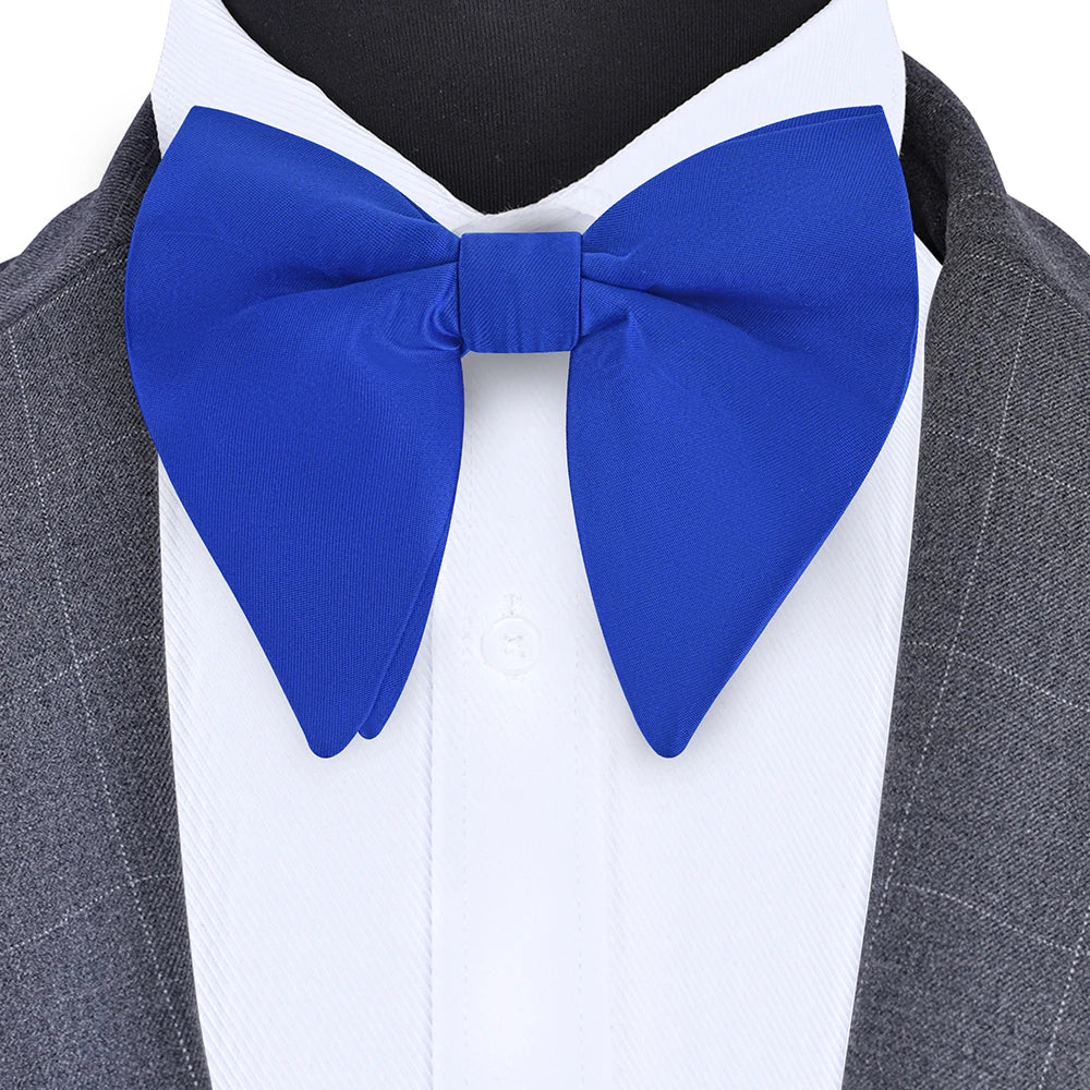GUSLESON mode rose Champagne bleu solide noeud papillon pour hommes classique grand noeud papillon pour fête de mariage nœud papillon adulte hommes cravate