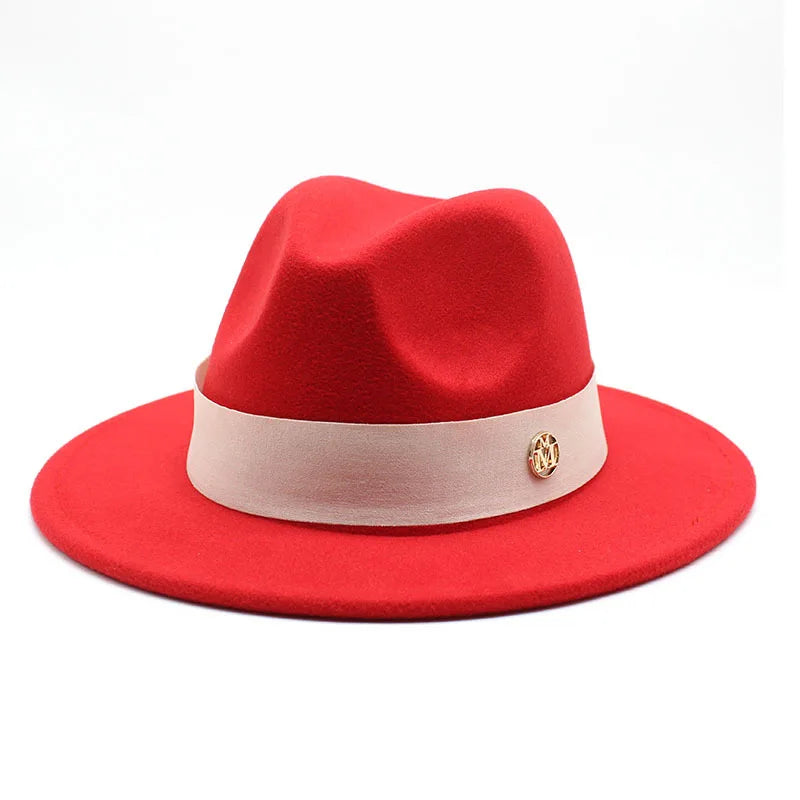 Nouveau chapeau Fedora pour femmes hiver élégant mode formelle mariage décorer église casquette Panama fête Jazz chapeau chapeau femme
