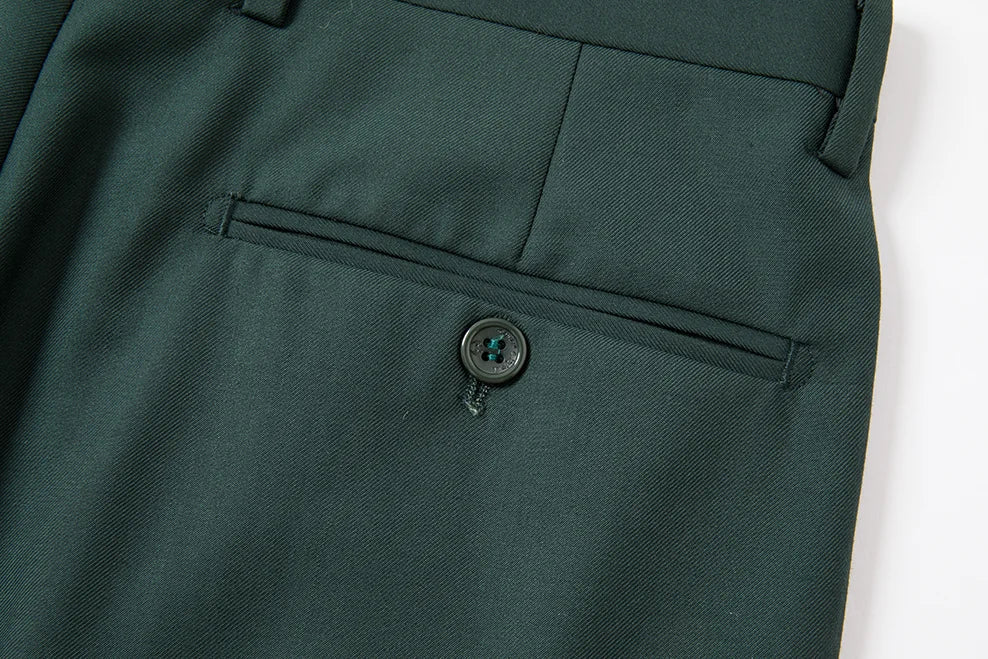 Costume vert 3 pièces pour hommes, veste de robe de soirée de mariage avec gilet et pantalon, ensembles Slim à la mode pour hommes, tissu Jacquard Beige, noir, bleu