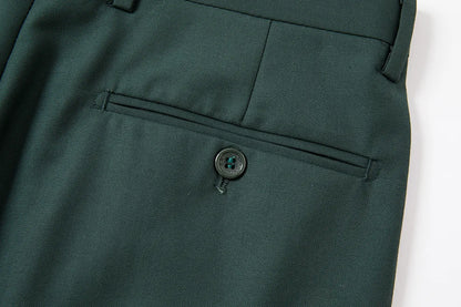 Costume vert 3 pièces pour hommes, veste de robe de soirée de mariage avec gilet et pantalon, ensembles Slim à la mode pour hommes, tissu Jacquard Beige, noir, bleu