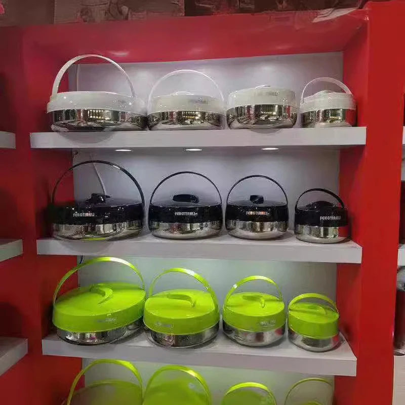 Conteneur de stockage des aliments, boîte à déjeuner Bento en plastique, Thermos pour aliments chauds, boîte de conservation des aliments, accessoires de cuisine 4 pièces