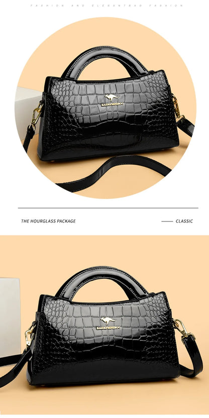 KAIDIFEINIROO marque kangourou Alligator Pu cuir épaule sac à bandoulière pochette sacs à main pour mère petites femmes sacs à main nouveau