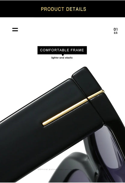 Lunettes de soleil vintage pour hommes et femmes, protection UV, forme carrée, haute qualité, style tendance