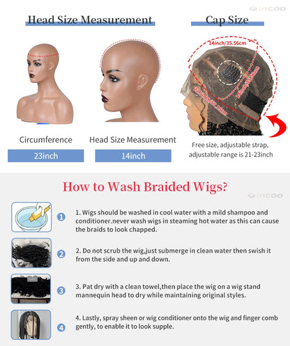 Perruques tressées synthétiques pour femmes noires perruque pleine dentelle tresse africaine sans noeud boîte tresses cheveux avant de lacet perruques pas cher Cornrow tresses