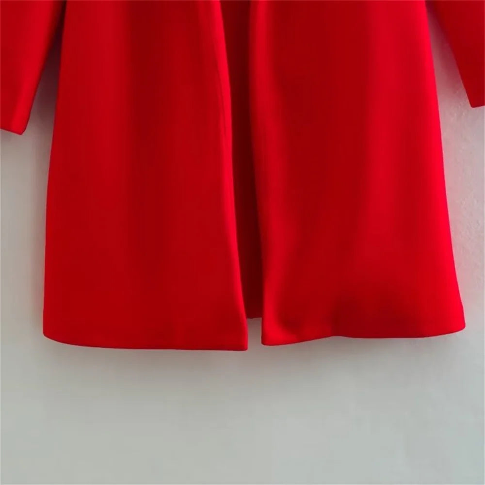 UNIZERA2023-Manteau mi-long pour femme, col trempé, col rabattable, manteau Open Smile, polyvalent, nouveau, automne et hiver