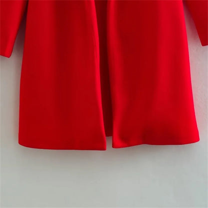 UNIZERA2023-Manteau mi-long pour femme, col trempé, col rabattable, manteau Open Smile, polyvalent, nouveau, automne et hiver