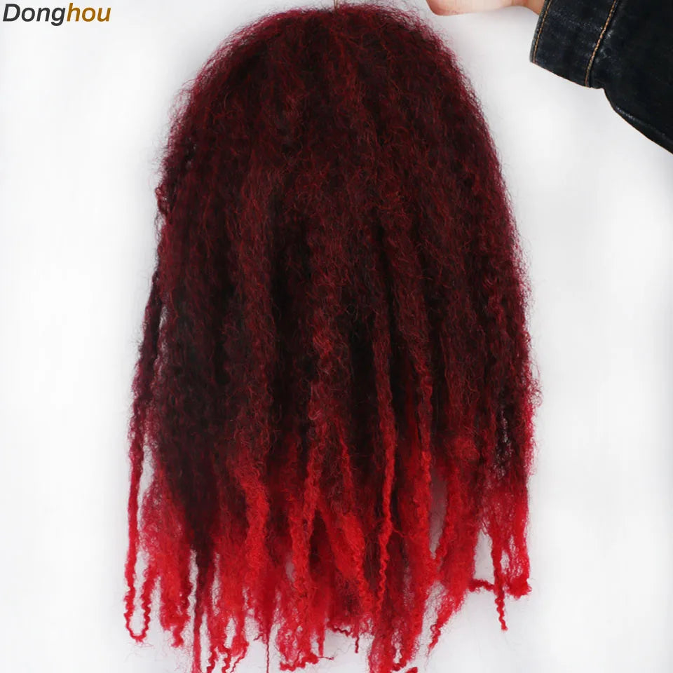 Marley Hair 18 pouces cheveux synthétiques tressés Marley Ombre noir brun blond gris 350 pour cheveux tressés Afro Kinky Marley Twist
