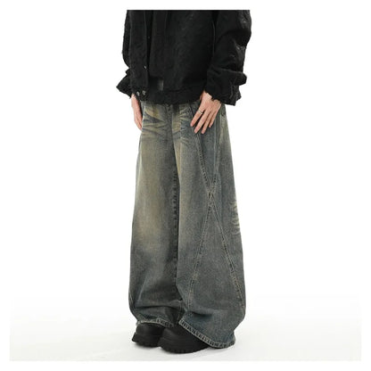 Jean Baggy décontracté pour hommes, pantalon Y2k, Streetwear, short en Denim, vêtements évasés, Cargo, nouveau