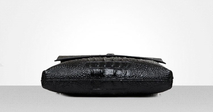 Marque de luxe sac de messager hommes en cuir affaires Alligator sac à bandoulière mâle sacoche décontractée Crocodile Grain sac à bandoulière pour hommes