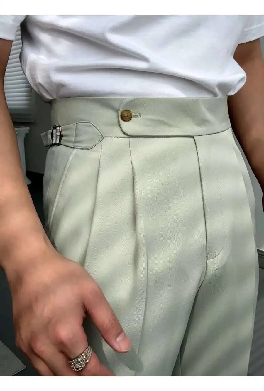 Pantalon de Surintendant d'Affaires pour Homme, Vêtement de Qualité Supérieure, Décontracté, Taille Haute, Jambes Droites, Zones, Printemps, Paris, 2023