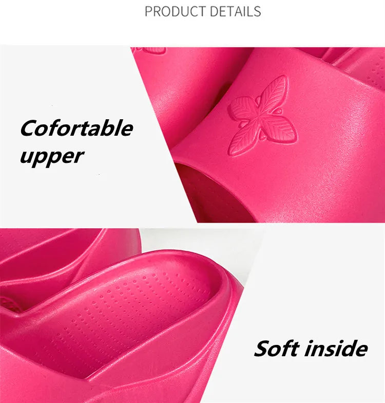 STleargSHEN-Pantoufles d'été à l'offre elles optiques pour femmes, tongs hautes de 9cm, talons compensés, chaussures de plage, pantoufles à plateforme épaisse