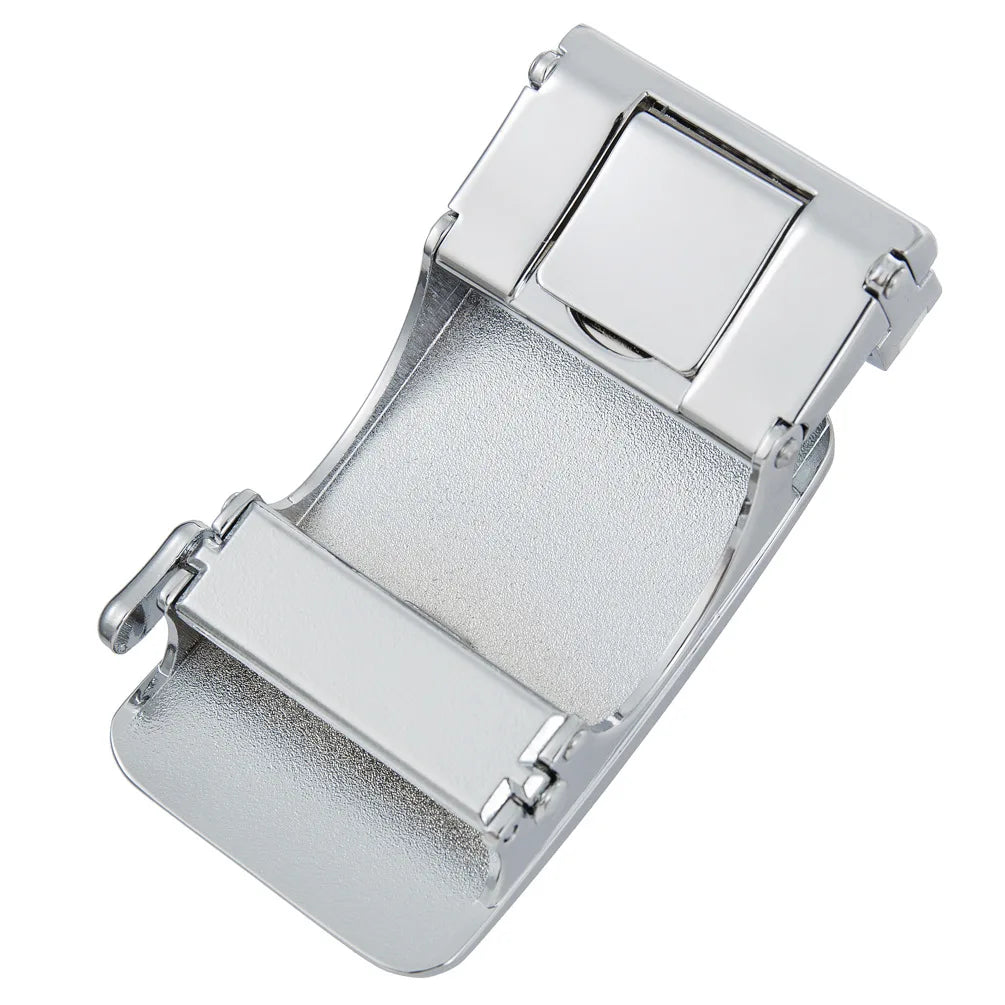 Ceinture en alliage métallique pour hommes, 3.5cm, boucle automatique à dégagement rapide, Clip de ceinture d'affaires, sans trous, boucle de ceinture en cuir bleu rouge