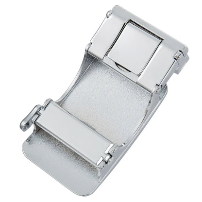 Ceinture en alliage métallique pour hommes, 3.5cm, boucle automatique à dégagement rapide, Clip de ceinture d'affaires, sans trous, boucle de ceinture en cuir bleu rouge