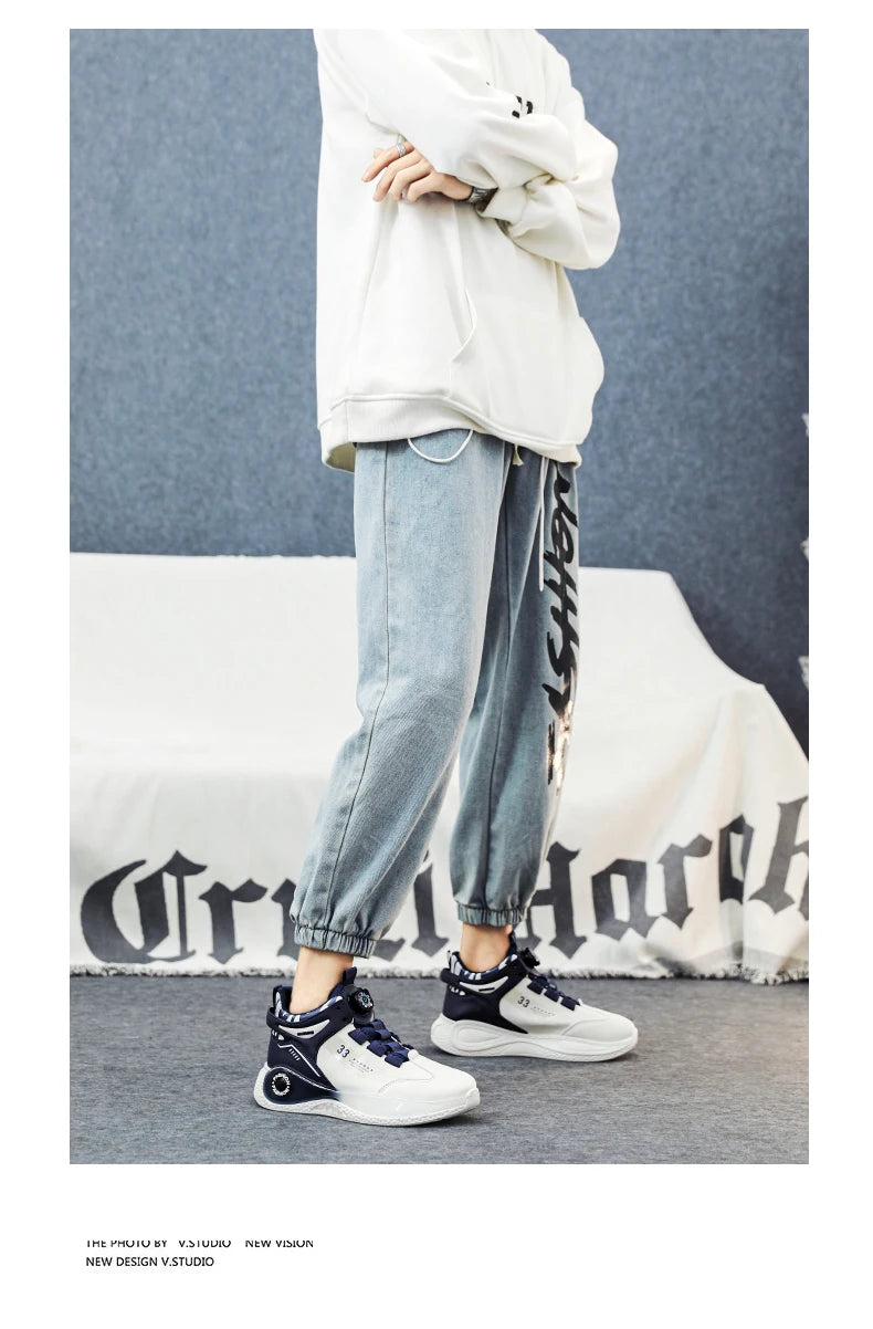 Baskets confortables coordonnantes pour hommes, chaussures à lacets, rotatives, durables, activités de plein air