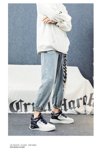 Baskets confortables coordonnantes pour hommes, chaussures à lacets, rotatives, durables, activités de plein air