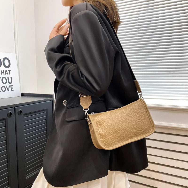 Sacs à bandoulière en cuir véritable de vache pour femmes, tendance 2023, sacs à main pour dames, sac à bandoulière en cuir souple, sacoche