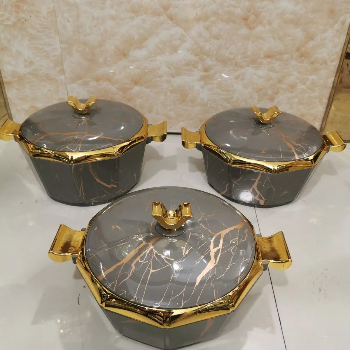 3 pièces ensemble boîte d'isolation alimentaire isolé thermique marmite boîte isolation Pot boîte à déjeuner conservation de la chaleur