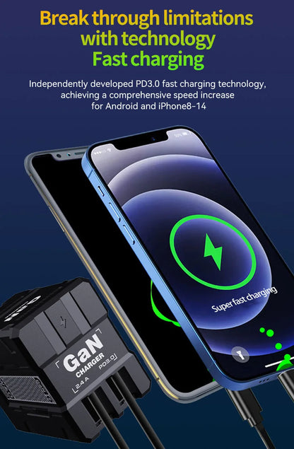 Xiaomi GAN 20W chargeur Ultra rapide Type C éclairage PD 3.0 charge de téléphone portable prise US/EU/UK pour iPhone Samsung Huawei Xiaomi