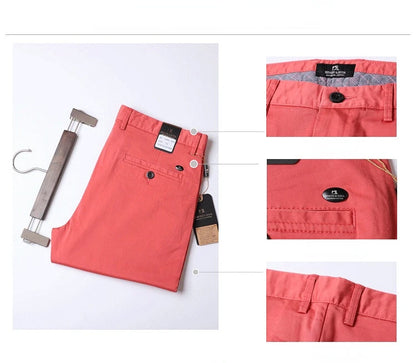 Pantalon décontracté en coton pour homme, jean droit, jean classique multicolore, mode d'affaires, confortable, printemps, été, nouveau, 2024