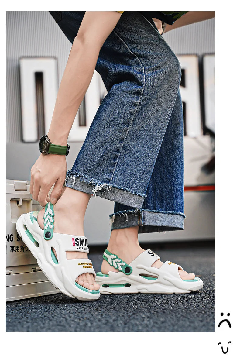 Chaussons pour hommes EVA femmes sandales chaussures à plate-forme confortables antidérapant doux hommes chaussures De plage été Sandalias De Mujer Verano 2025