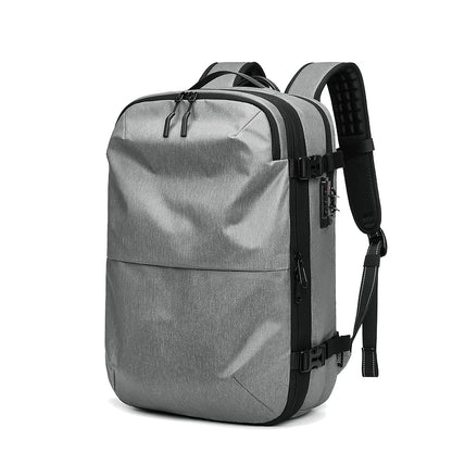 Sac à dos de voyage à compression sous vide pour hommes, sac à dos pour ordinateur portable 17 pouces, sac à dos scolaire de grande capacité, sac à dos de randonnée étendu SR