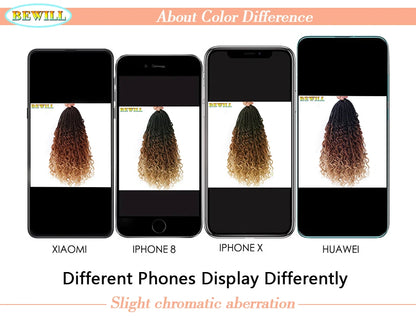 1 - 6 paquets de cheveux en crochet de twists Marley de 18 pouces, de noir et brun à blond, cheveux de tresse ombré Afro Marley synthétique, pour les tresses de mèches fausses