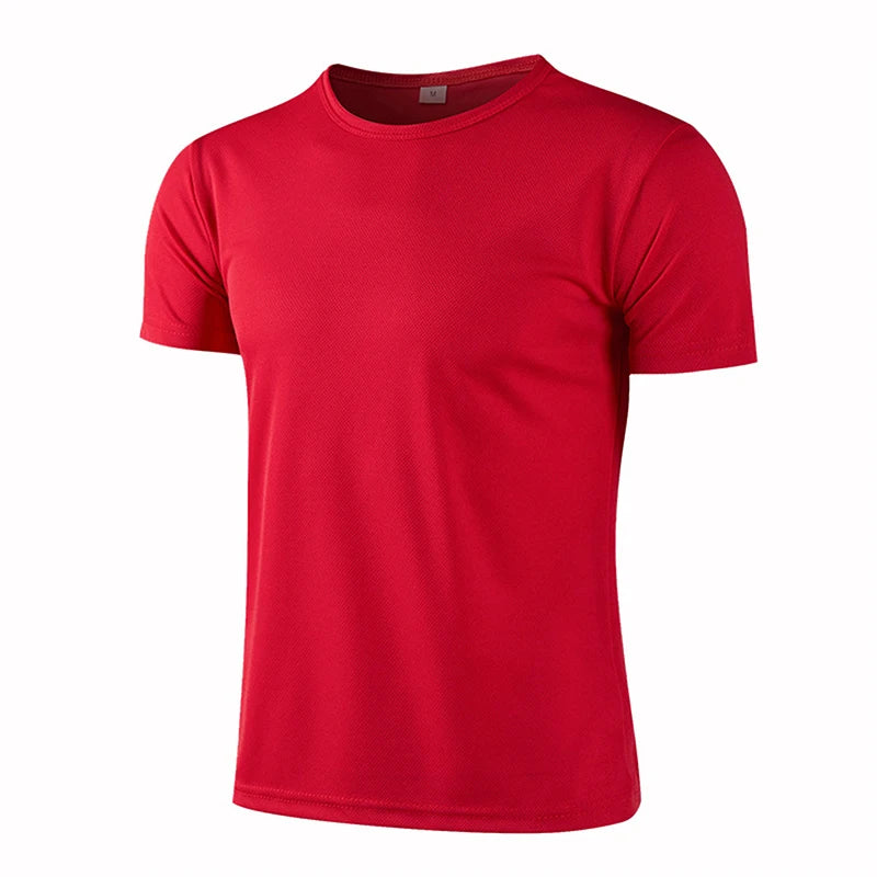 Hommes femmes séchage rapide à manches courtes Sport T-Shirt maillots de gymnastique Fitness chemise formateur course T-Shirt adolescent vêtements de Sport respirants