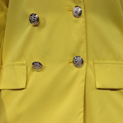 Automne hiver 2 pièces tenues pour femmes Blazer vestes taille haute jambe droite pantalon costumes ensemble affaires décontracté bureau