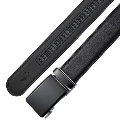Nouveaux hommes ceinture mode alliage automatique boucle ceinture affaires décontracté décoration ceinture hommes ceintures 3.5 cm noir bleu rouge café