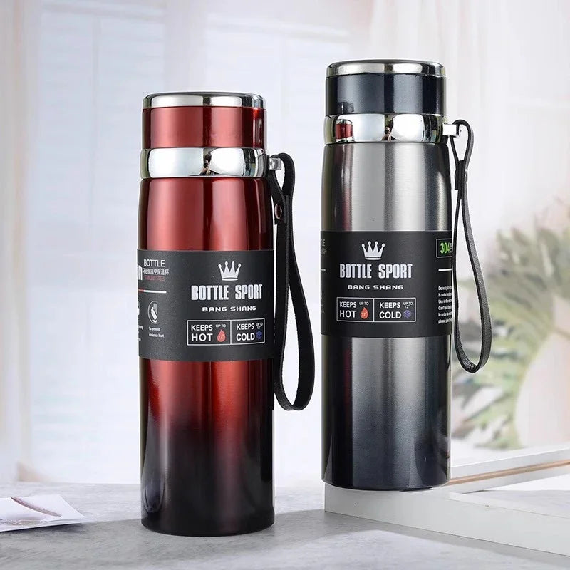 Bouteille d'eau thermique garder la bouteille d'eau froide et chaude Thermos pour café thé flacons sous vide bouteille Thermos en acier inoxydable cadeaux