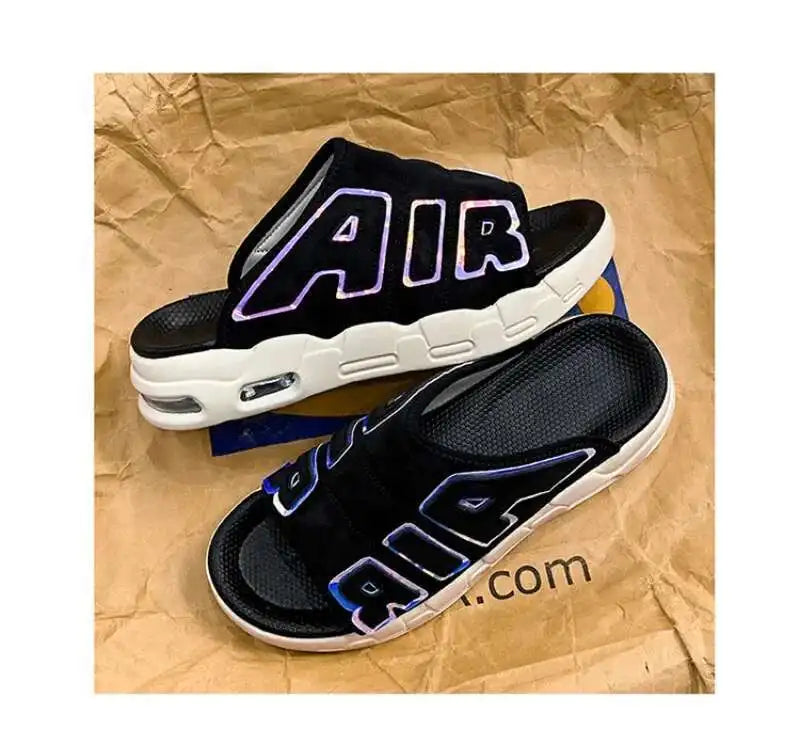 Sandales de styliste à coussin d'air pour hommes, pantoufles de sport douces et antidérapantes, chaussures pour hommes, nouvelle collection été 2025