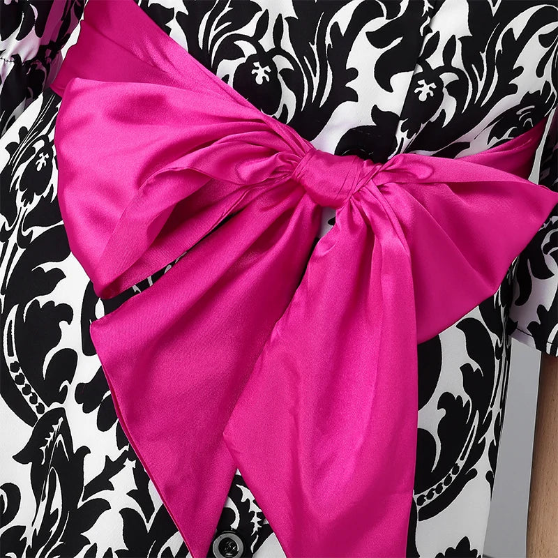 VONDA-Robe de Soirée Imprimée pour Femme, Tenue Éducative Bohème, Col Montant, Ceinture à Nministériels d, Décontractée, Élégante, Été, 2025