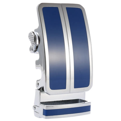 Ceinture en alliage métallique pour hommes, 3.5cm, boucle automatique à dégagement rapide, Clip de ceinture d'affaires, sans trous, boucle de ceinture en cuir bleu rouge