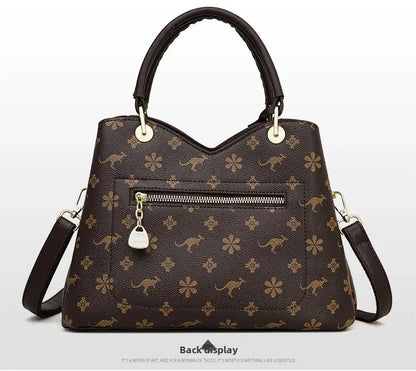 Kangourou femmes sac à main épaule sac à bandoulière automne nouveau Style à la mode maman sac grande capacité fermeture à glissière dames sac à main