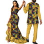 Vêtements de Couple Africains à Imprimé Ankara pour Femme et Homme, Robes sulfMaxi, Dashiki Imbibé, Tenue Amoureux, WYQ567