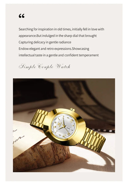 OLEVS Top marque de luxe montre pour femme élégante mode or acier inoxydable montres pour femmes calendrier étanche montre-bracelet à Quartz